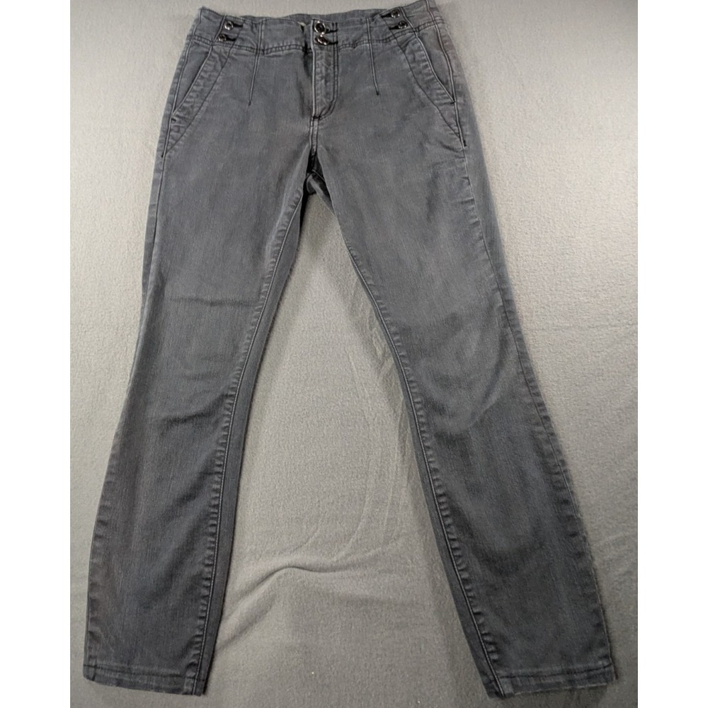 Anthropologie Pilcro Womens High-Rise Skinny Jeans Size 26 Gray Stretch Denim